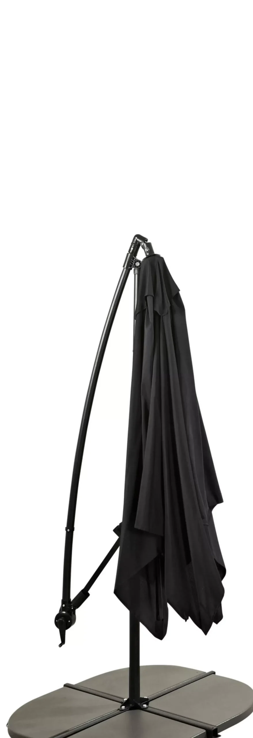 CASA Fiji Parasol Colgante Sin Pie Negro