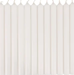 CASA Fina Velas Juego De 12 Blanco