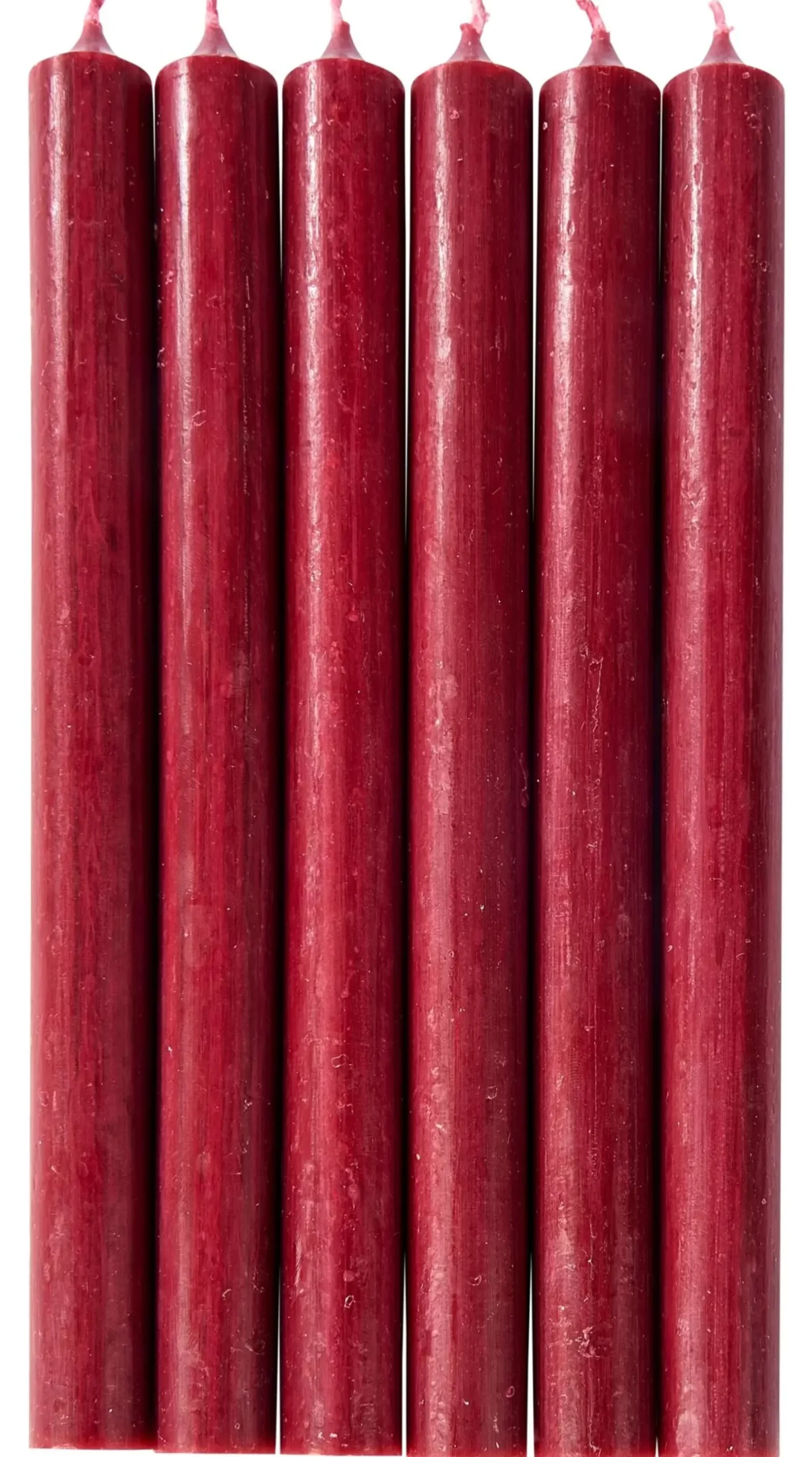 CASA Fina Velas Juego De 6 Burdeos