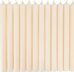 CASA Fina Velas Juego De 12 Marfil