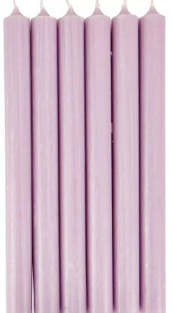 CASA Fina Velas Juego De 6 Morado Claro