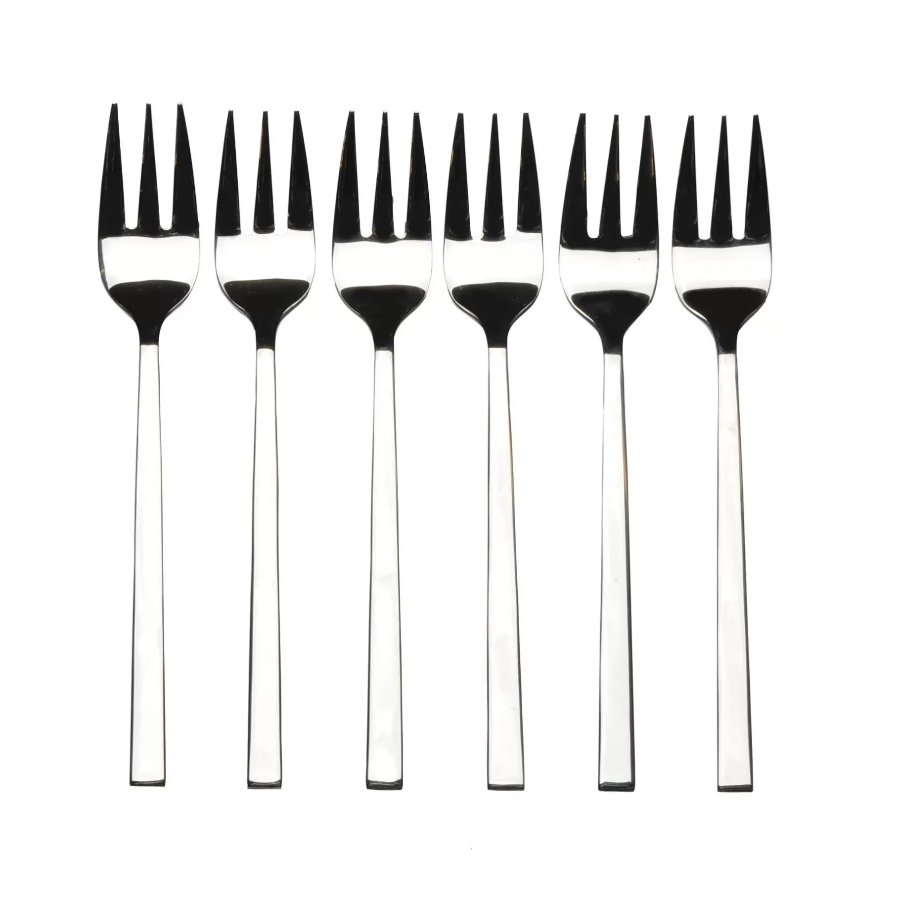 CASA Fine Tenedores Reposteria Juego De 6 Plateado