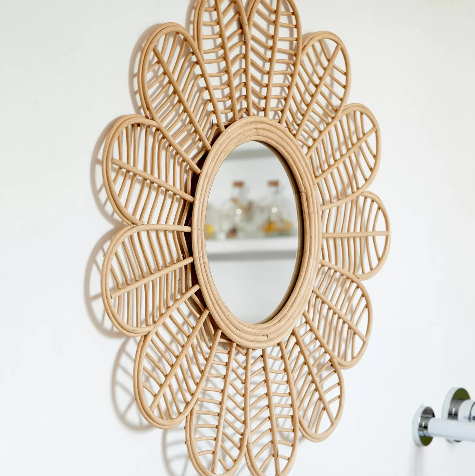 CASA Flower Espejo Natural