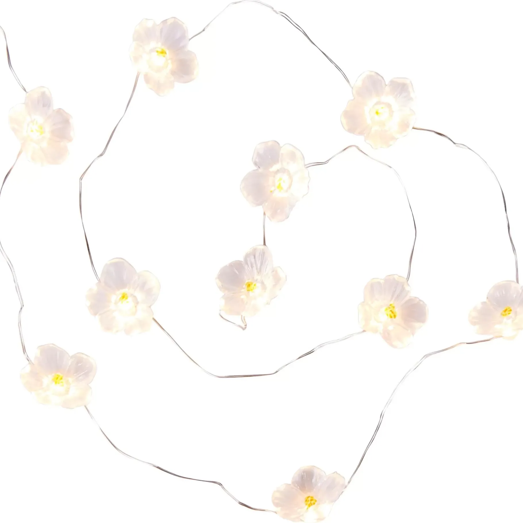 CASA Flower Guirnalda Blanco, Amarillo, Morado