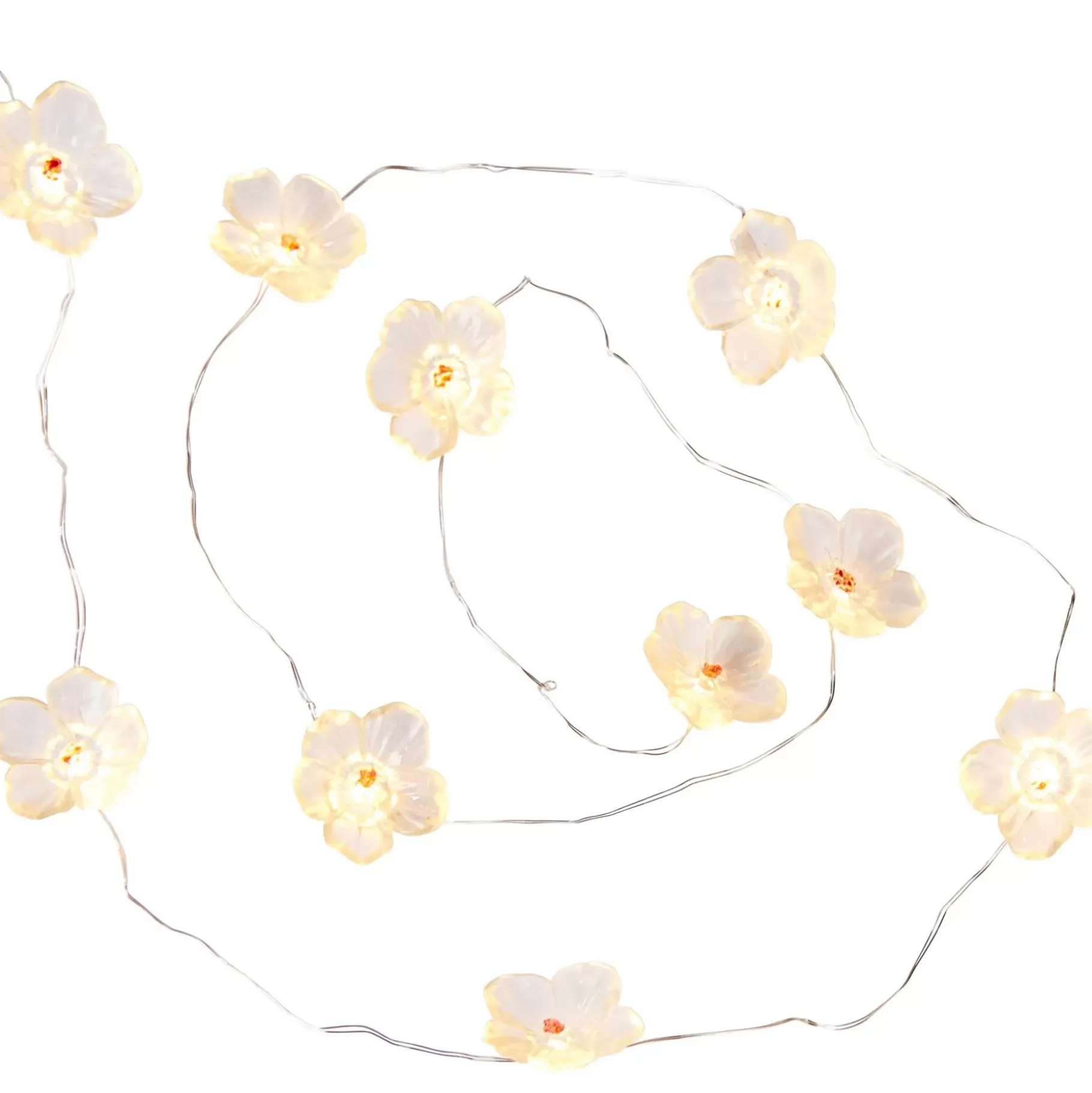 CASA Flower Guirnalda Blanco, Amarillo, Morado