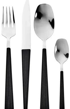 CASA Forest Cubierto De 16 Piezas Negro