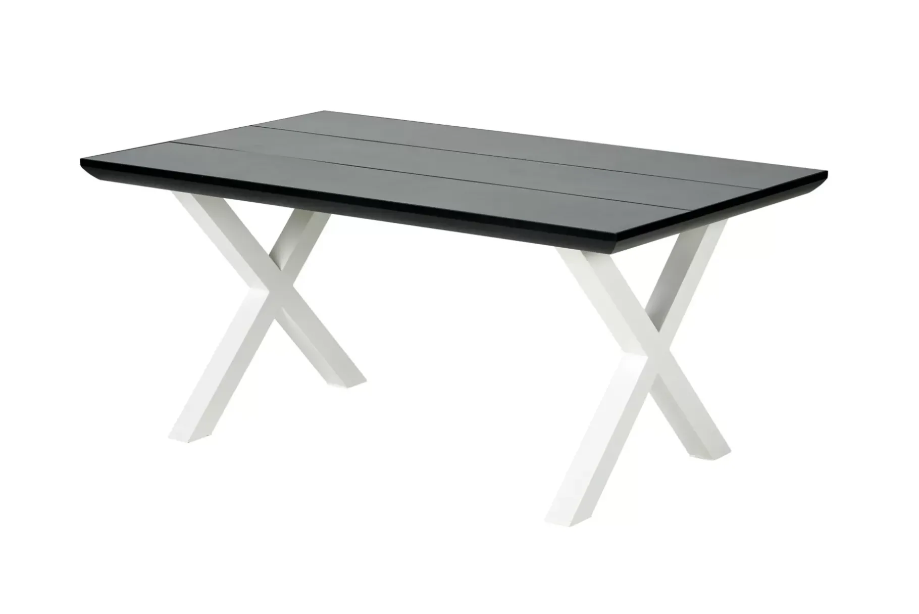 CASA Formax Mesa De Jardín Con Patas En X Negro/Blanco