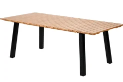 CASA Formax Mesa De Jardín Con Patas Natural/Negro