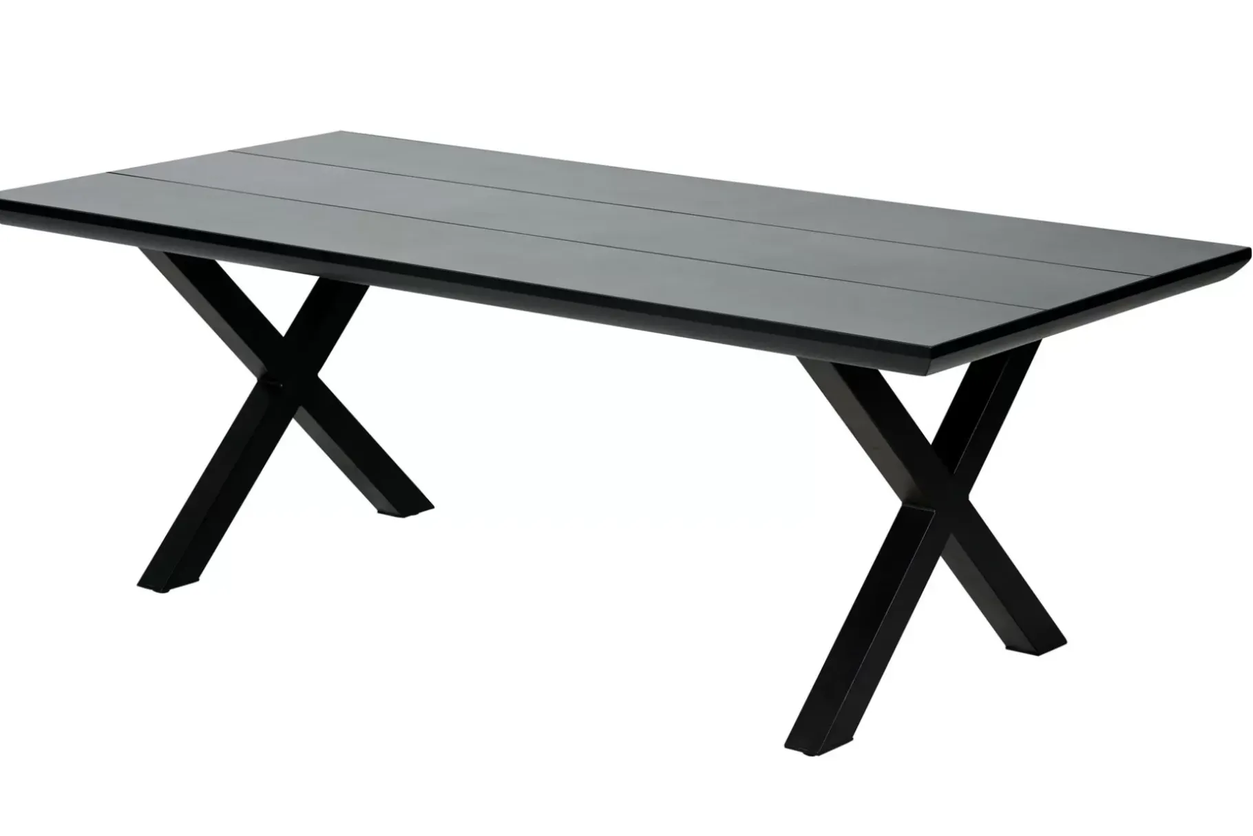 CASA Formax Mesa De Jardín Con Patas En X Negro