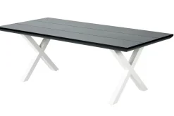 CASA Formax Mesa De Jardín Con Patas En X Negro/Blanco