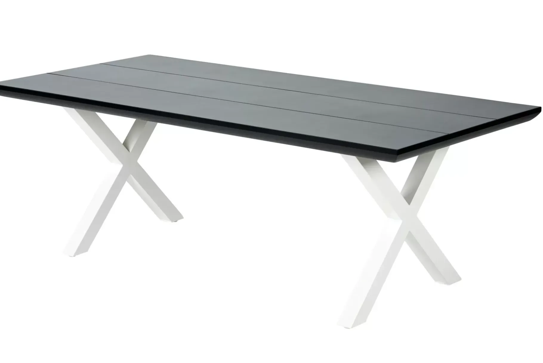 CASA Formax Mesa De Jardín Con Patas En X Negro/Blanco