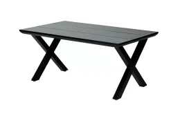 CASA Formax Mesa De Jardín Con Patas En X Negro