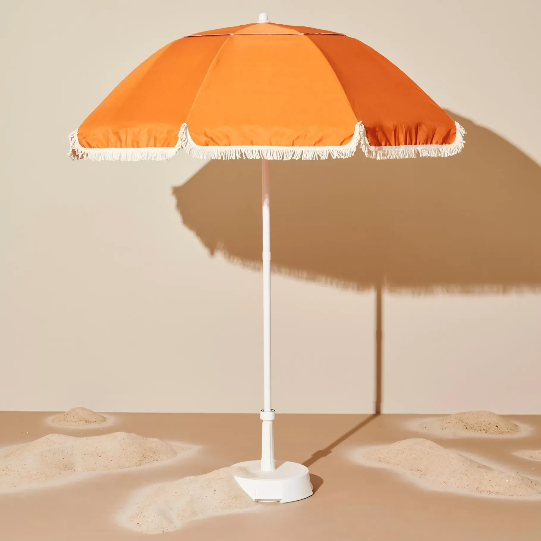 CASA Franja Parasol Sin Pie De Sombrilla Naranja