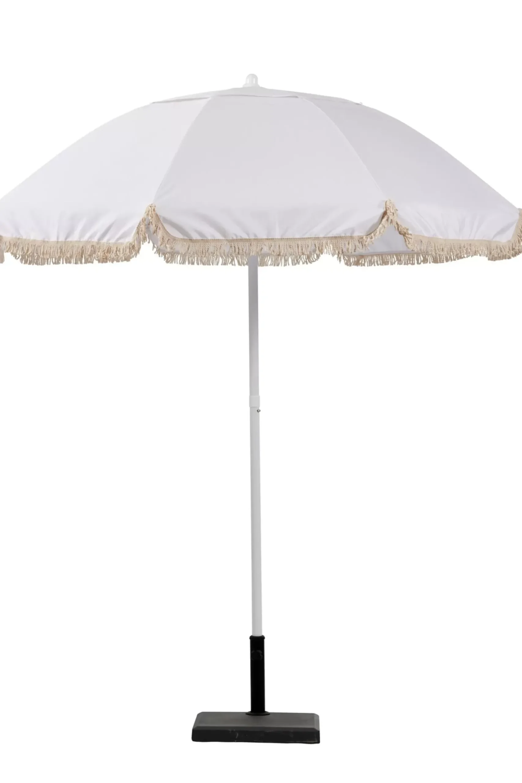CASA Franja Parasol Sin Pie De Sombrilla Blanco