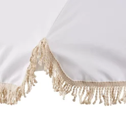 CASA Franja Parasol Sin Pie De Sombrilla Blanco