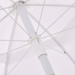 CASA Franja Parasol Sin Pie De Sombrilla Blanco