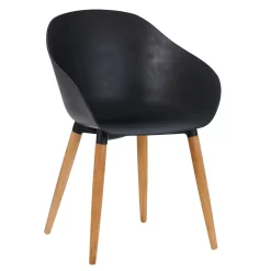 CASA Fray Sillas De Comedor Negro/Natural