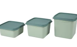 CASA Freezer Cajas Congeladoras Juego De 10 Menta, Verde Oscuro