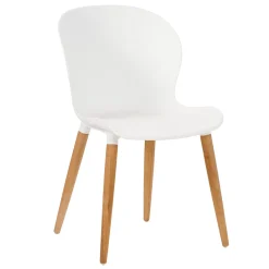 CASA Frida Silla De Concha Blanca/Natural