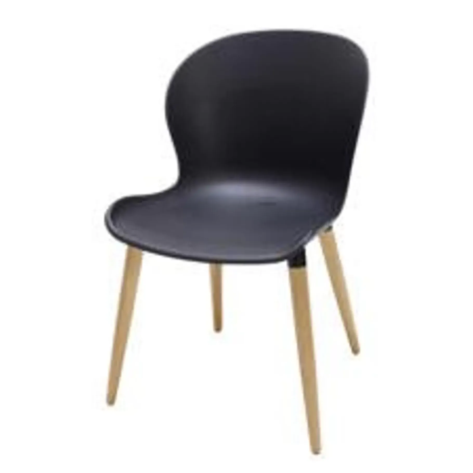 CASA Frida Sillas De Comedor Negro/Natural