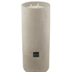 CASA Fuego Vela Led Solar Gris Claro