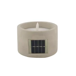 CASA Fuego Vela Led Solar Gris Claro