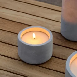 CASA Fuego Vela Led Solar Gris Claro