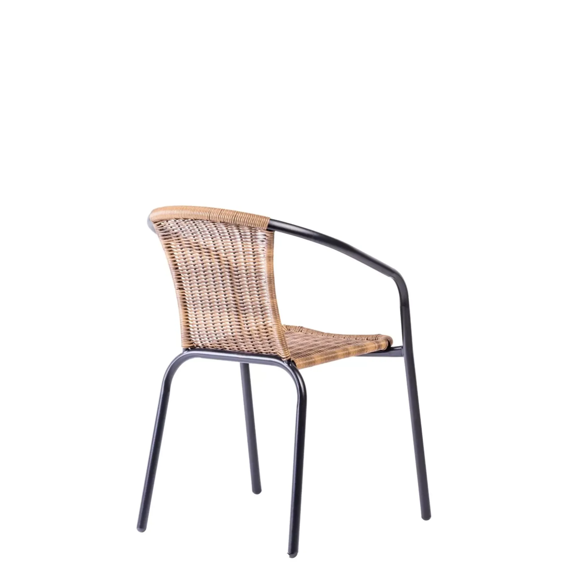 CASA Gerona Silla Apilable Negro, Natural