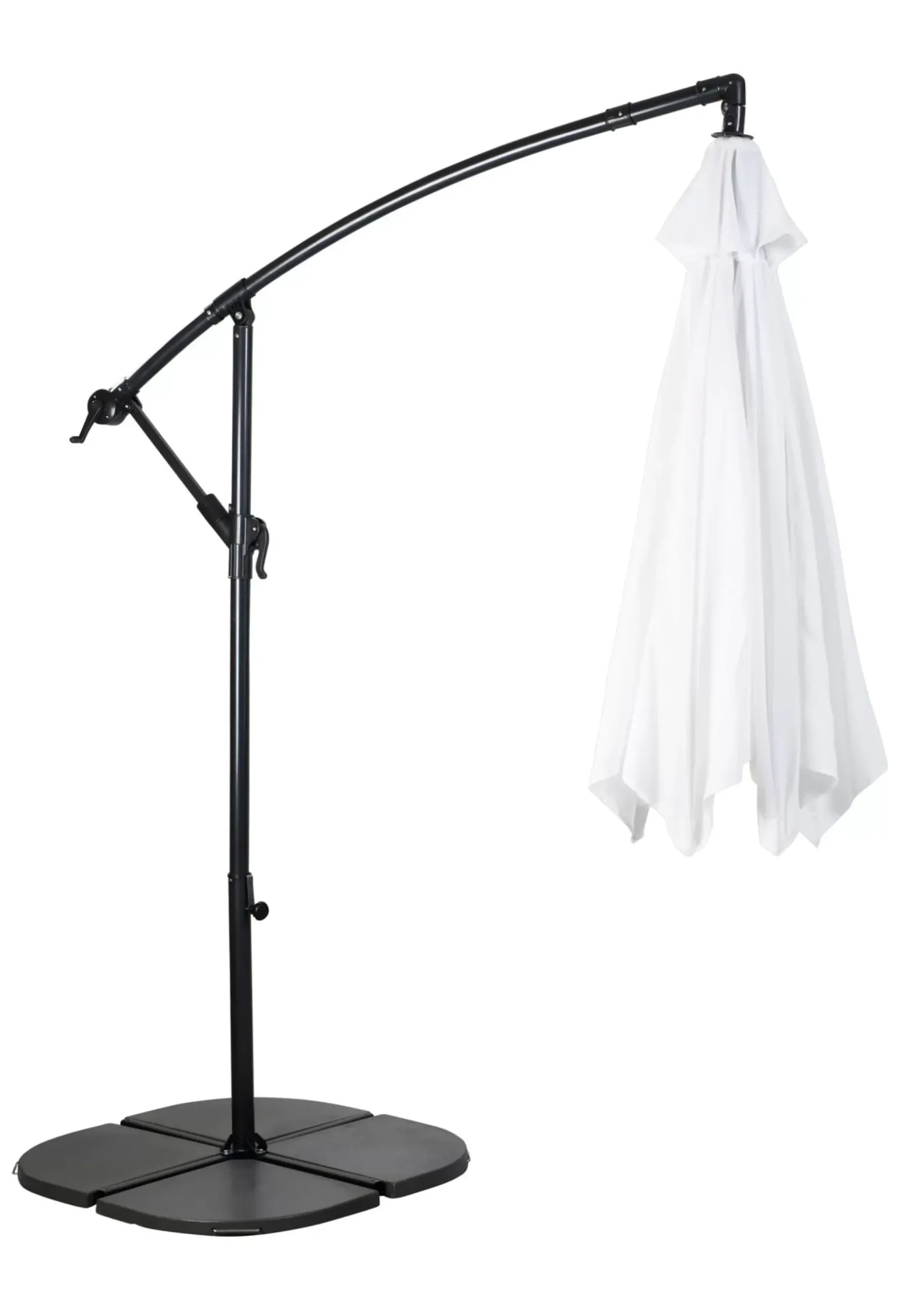 CASA Hawai Parasol Colgante Sin Pie Blanco