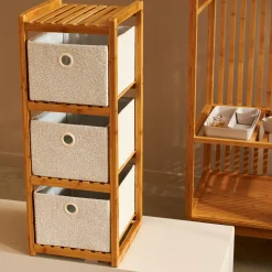 CASA Helge Estanteria 3 Cajones Natural