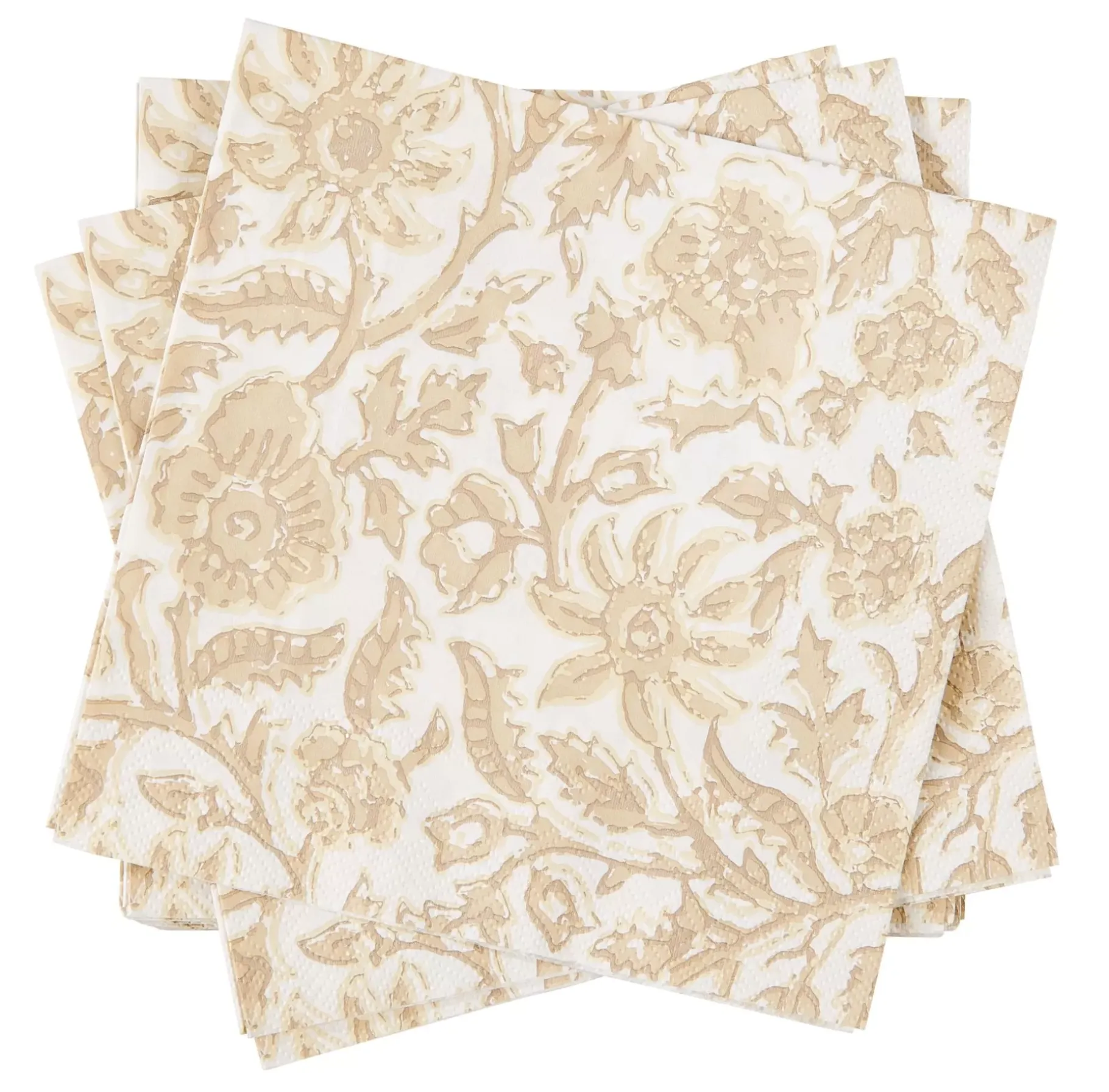 CASA Henna Flower Paquete De 20 Servilletas Rojo, Beis