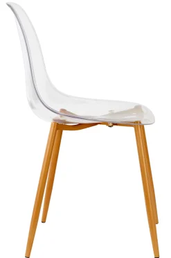 CASA Ice Silla De Comedor Transparente, Natural