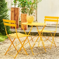 CASA Imperial Conjunto Bistro Redondo Amarillo