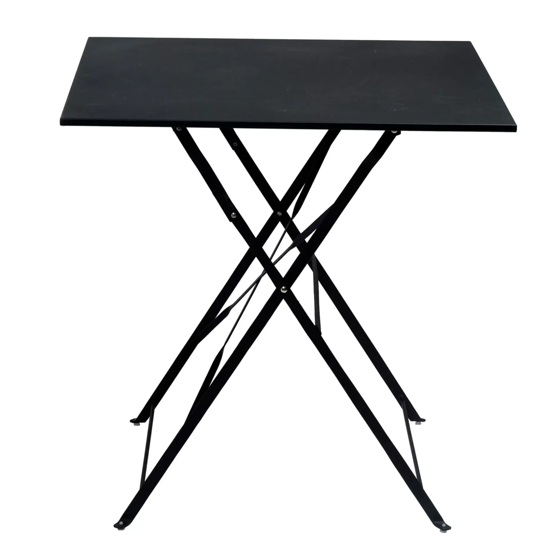 CASA Imperial Mesa Plegable Cuadrado Negro