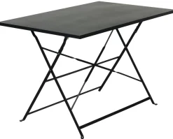 CASA Imperial Mesa Plegable Rectangular Negro