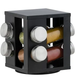 CASA Industria Carrusel De Hierbas 8 Botes Negro