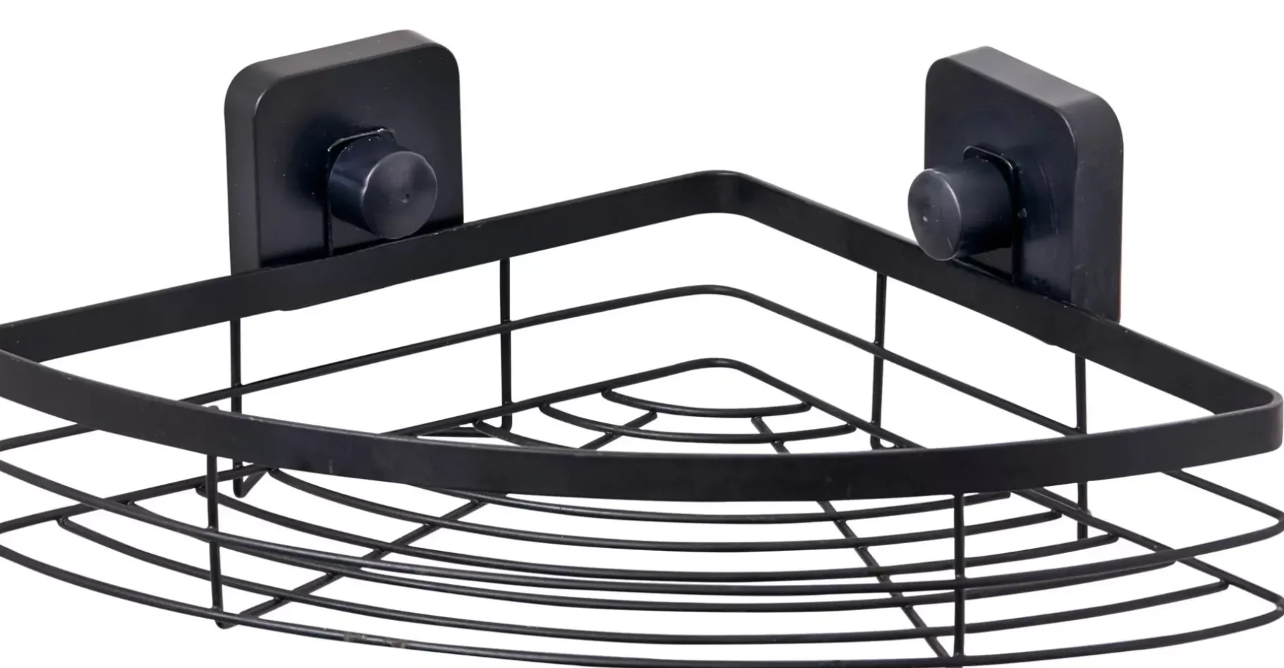 CASA Industria Rinconera Para Ducha Con Ventosas Negro