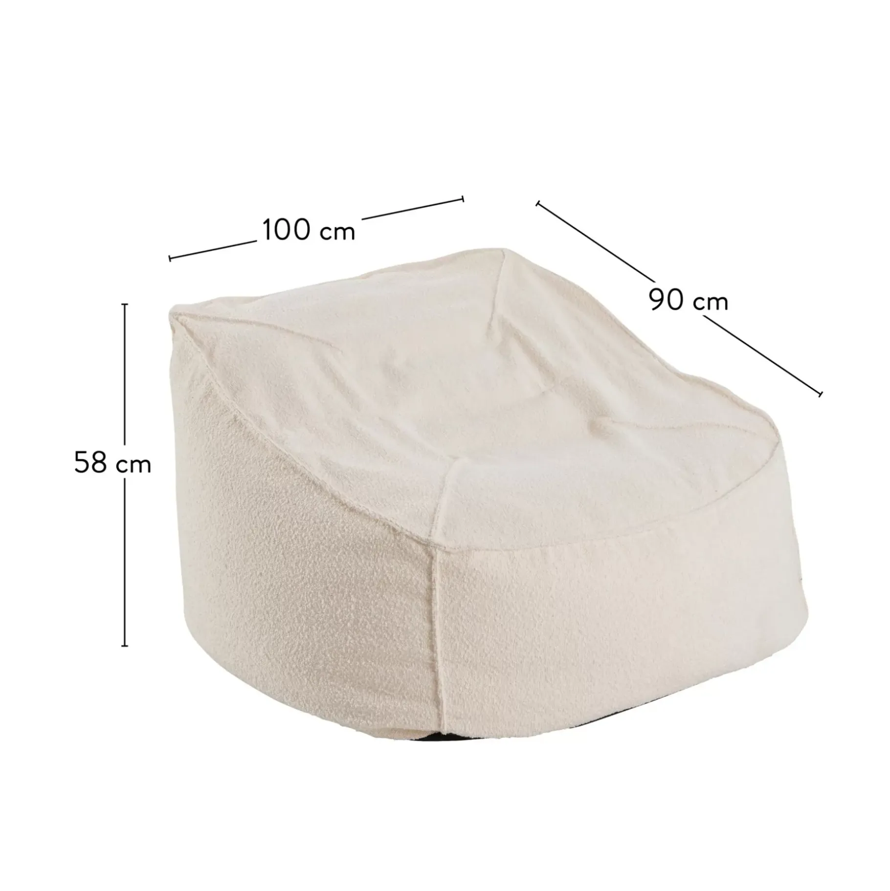 CASA Jacki Puf Blanco