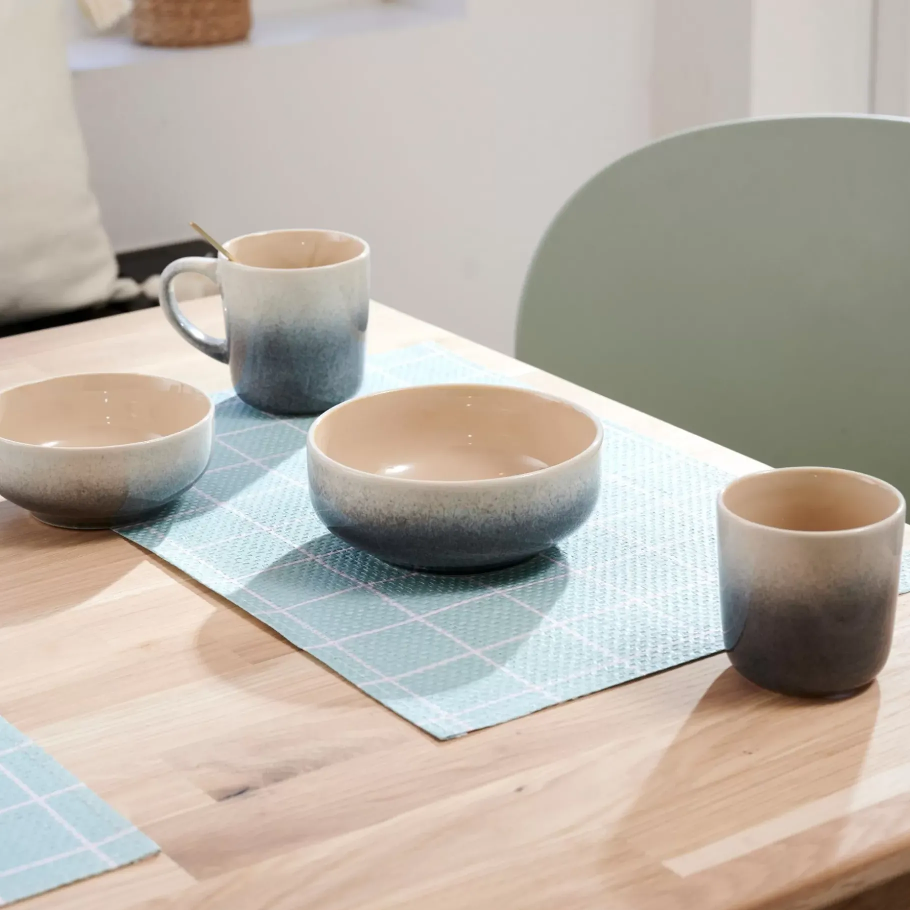 CASA Jessie Grey Taza Sin Asa Gris