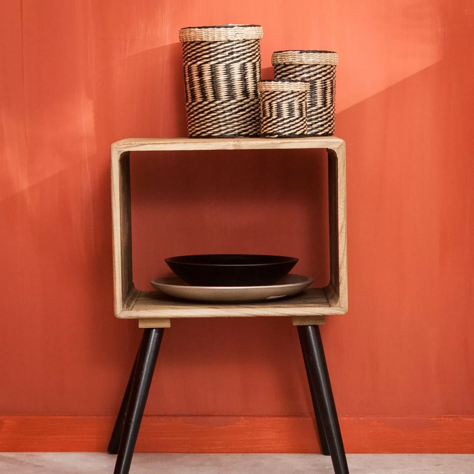 CASA Kansas Mesilla De Noche Negro, Natural