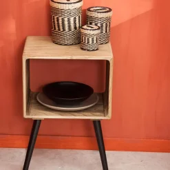 CASA Kansas Mesilla De Noche Negro, Natural