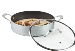 CASA Kastrol Olla Con Tapa Plateado