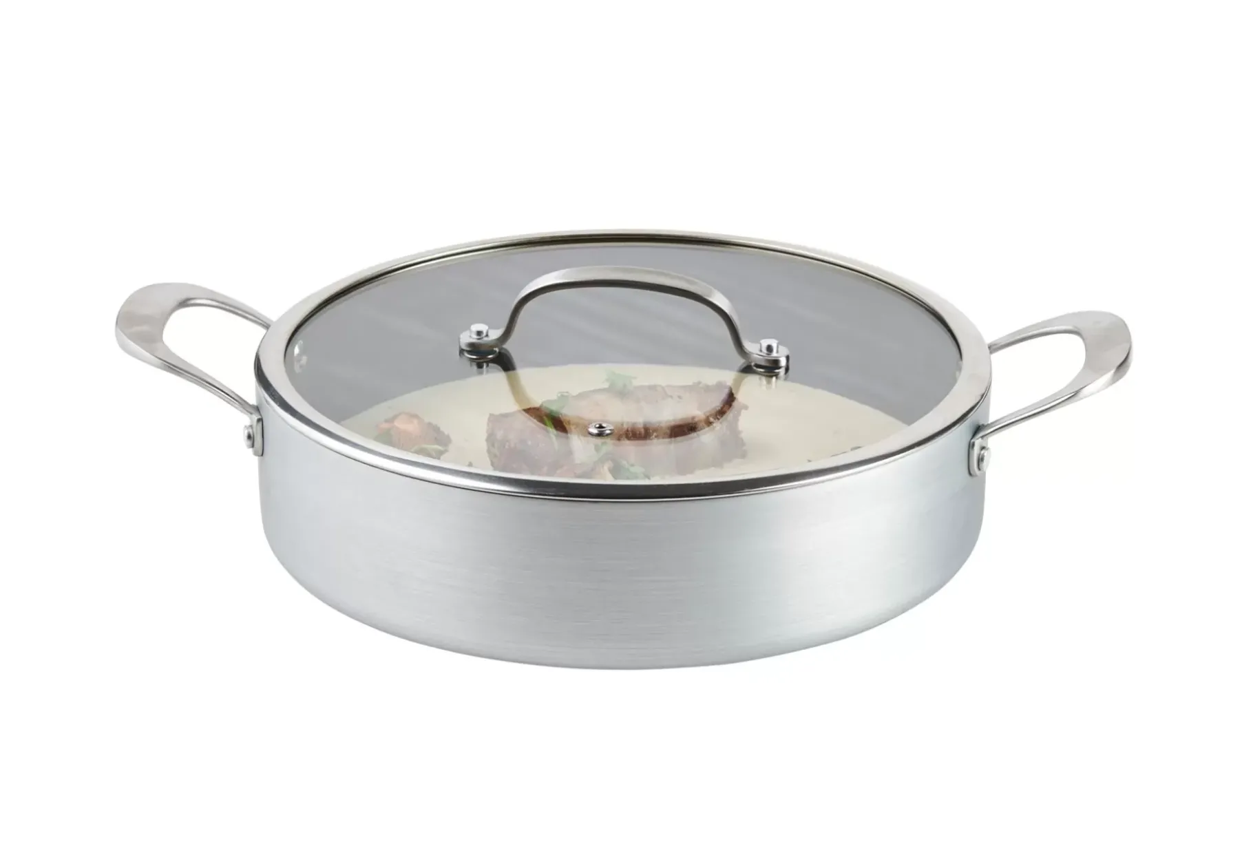 CASA Kastrol Olla Con Tapa Plateado