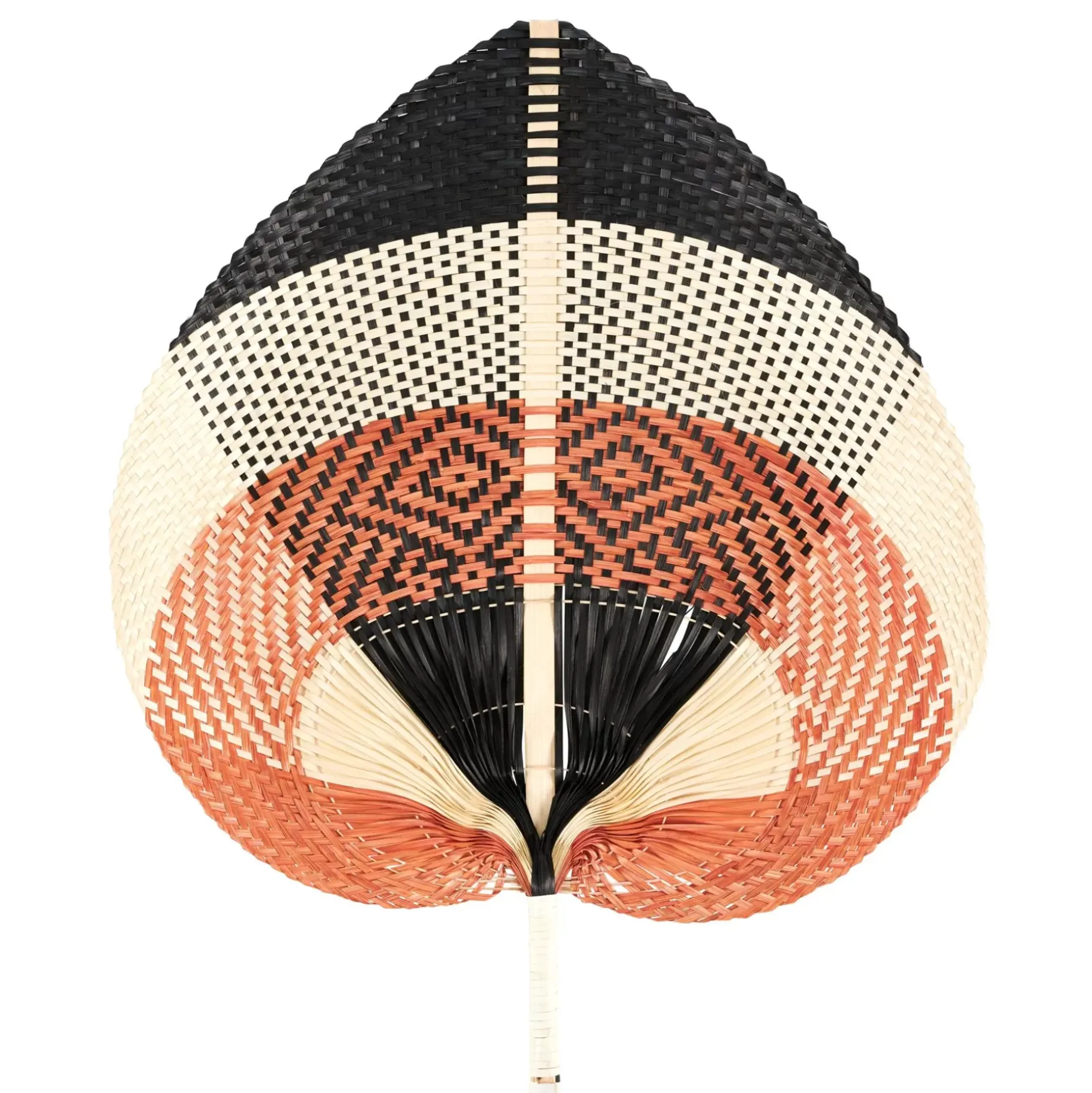 CASA Lanka Abanico Negro, Marron, Natural