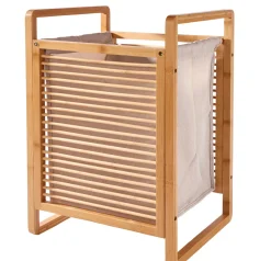 CASA Linolux Bamboe Cesta Para Colada Natural