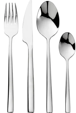 CASA London Cubierto De 24 Piezas Plateado