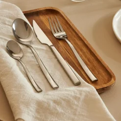 CASA London Cubierto De 24 Piezas Plateado