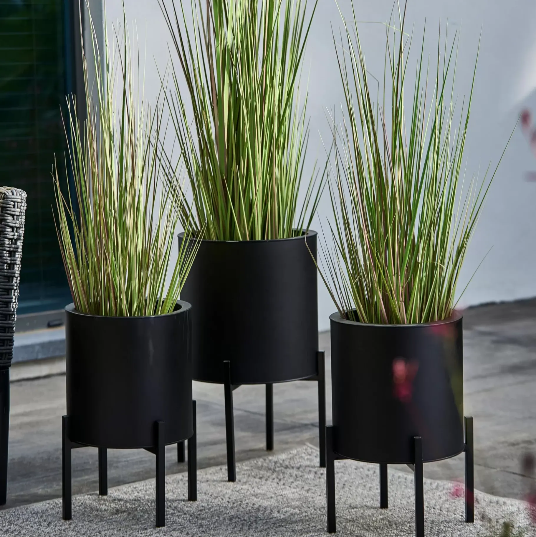 CASA Lounge Macetero Negro