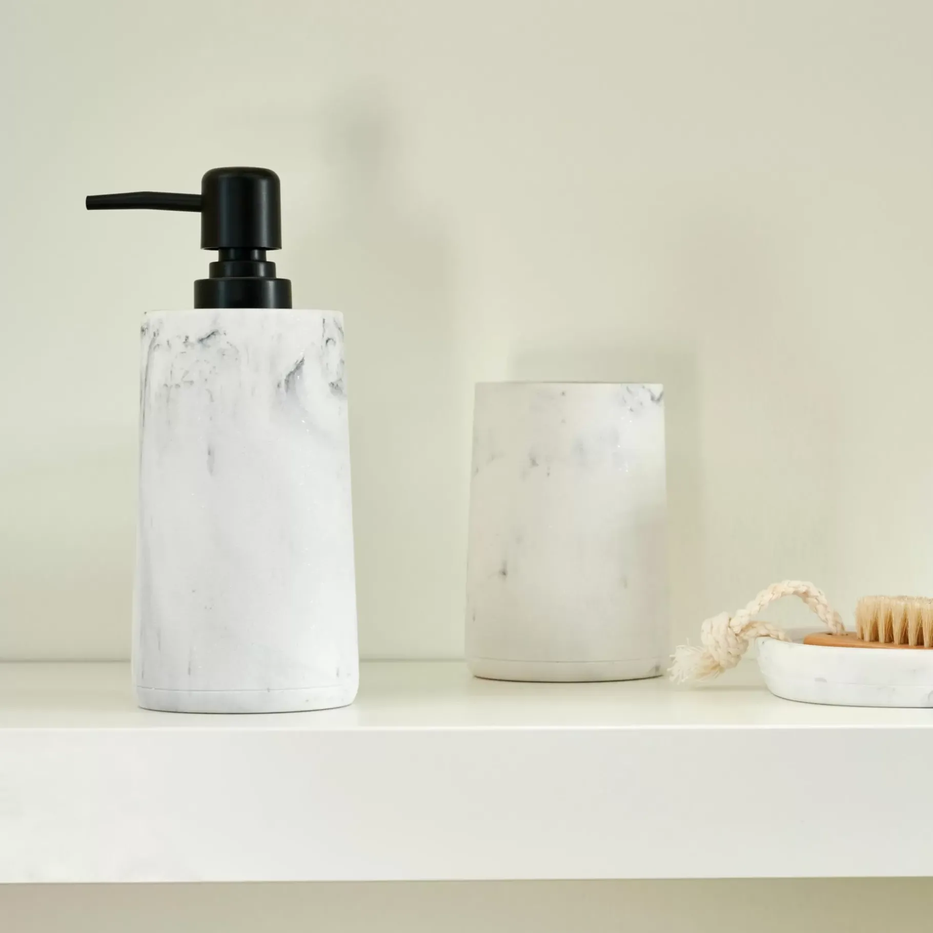 CASA Luna Soporte Para Cepillo Dientes Aspecto De Marmol