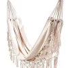 CASA Macrame Hamaca Blanco Blanco Apagado